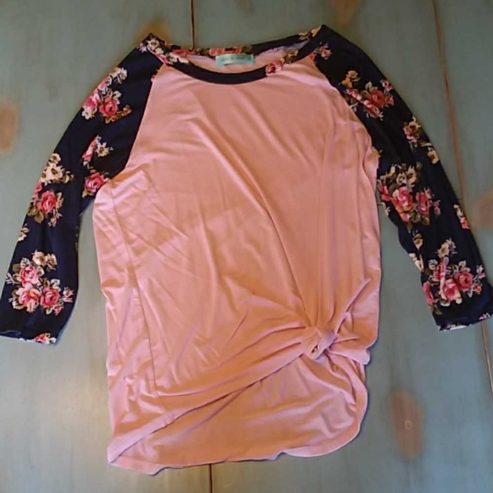 Floral Baseball Tee